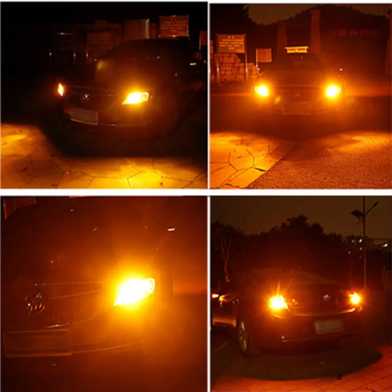 1 шт. 1156 Ba15s T20 светодиодный P21W W21W PY21W ные лампы Canbus без гипермигающих огней авто