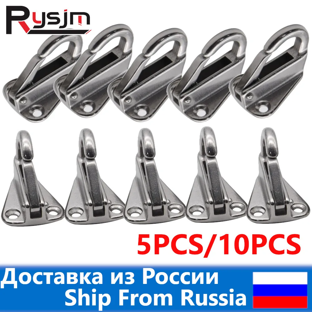 

10/5PCS 316 Stainless Steel Fender Hook Spring Hook Snap Attach Rope Marine Fending Hooks Marine Hardware Boats Accessories