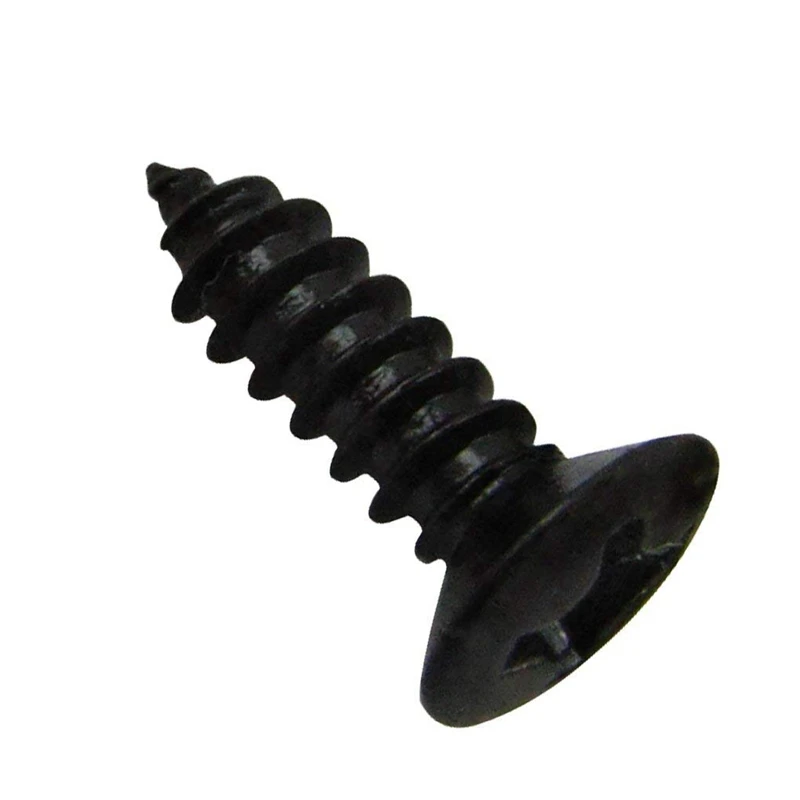 50pcs Pickguard Screws M for Fender Strat Style Guitar(black)