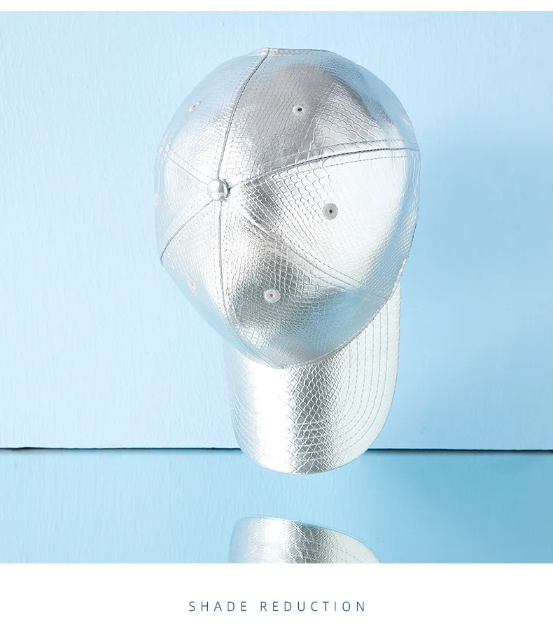 Всесезонная новая кепка со змеиным принтом Мужская Легкая Светоотражающая Кепка