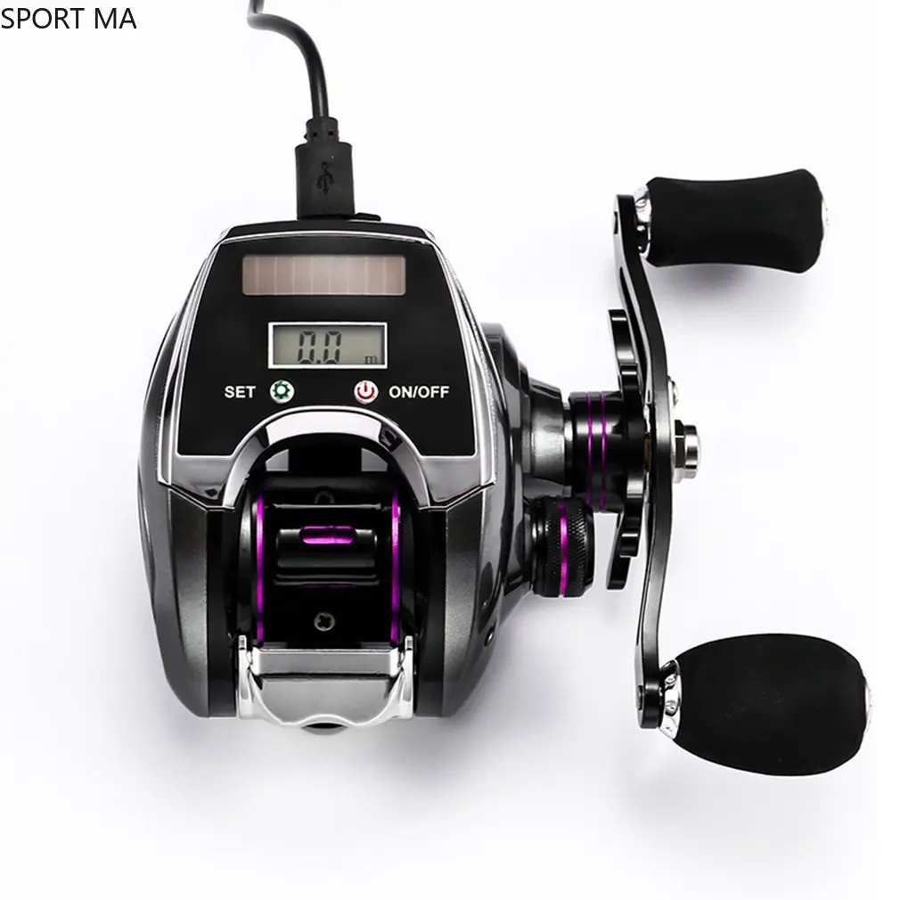 

Electronic Fishing Reel Counter Digital Display Baitcasting Reel 8.0:1 High Speed Ratio 2021 New Profile Line