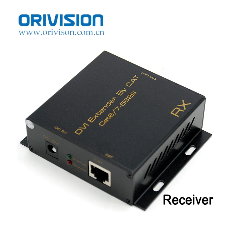 

50M DVI Extender 1080P DVI Ethernet Transmitter wiht CAT6/CAT7 Support EDID