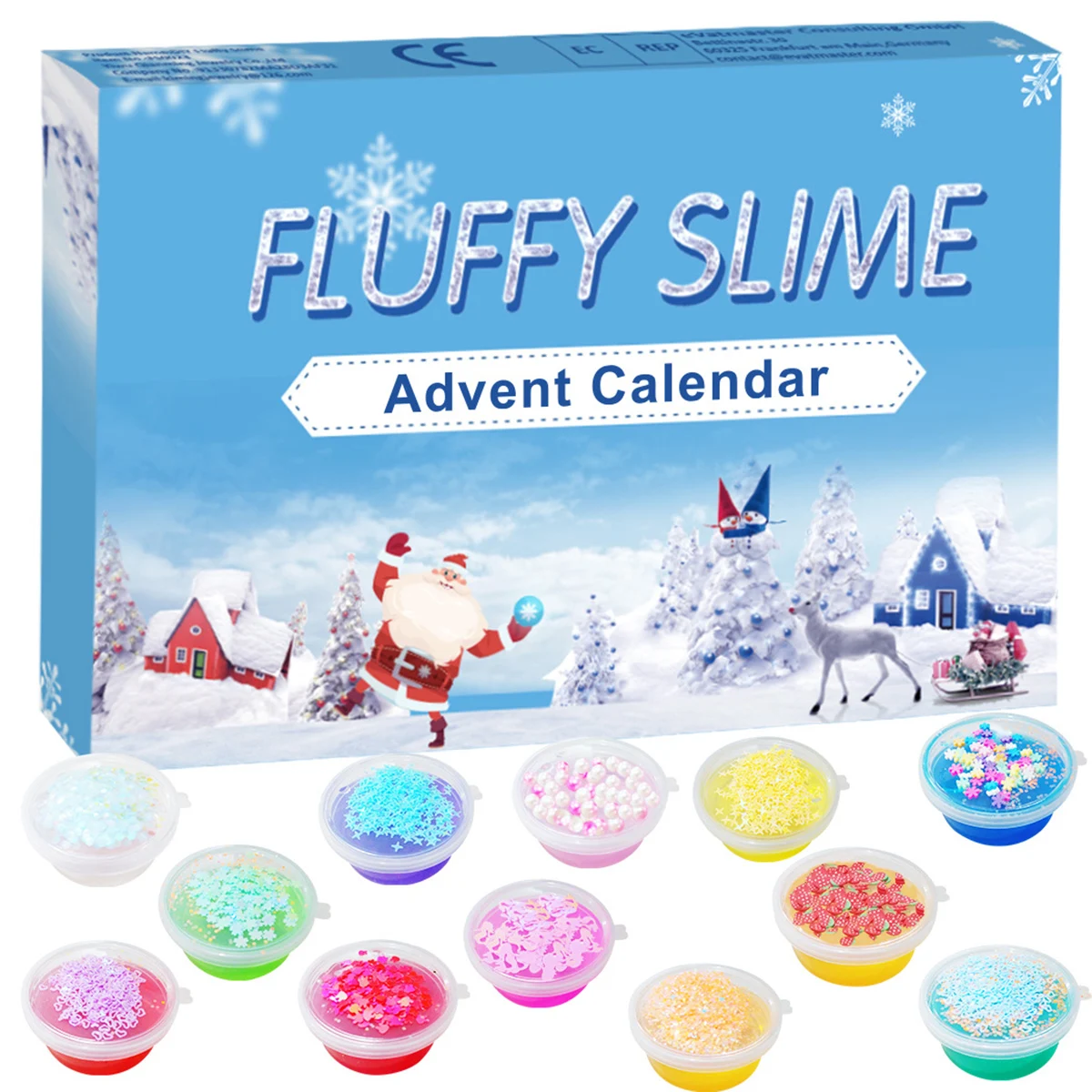 

Blind Box Advent Calendar Relief Stress Toys 24 Numbers Advent Day Countdown Calendars Surprise Gift for Count Down Christmas