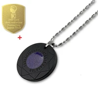 quantum pendant necklace health sets gift with 6 pieces anti radiation stickers for phone fashion jewelry with box