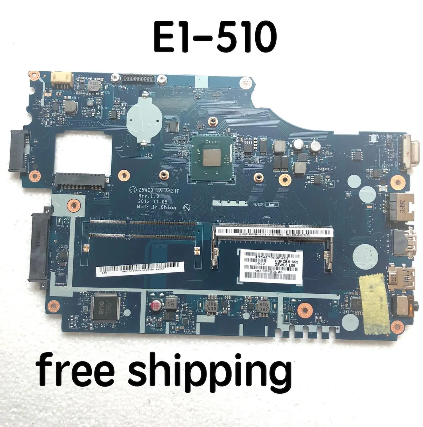 Материнская плата для ноутбука acer aspire Φ материнская Z5WE3 E1 510 100% протестирована