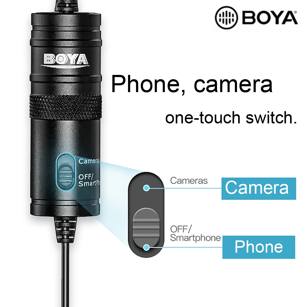BOYA BY M1 M1DM MM1 петличный микрофон камера видео рекордер 3 5 мм зажим на беспроводном