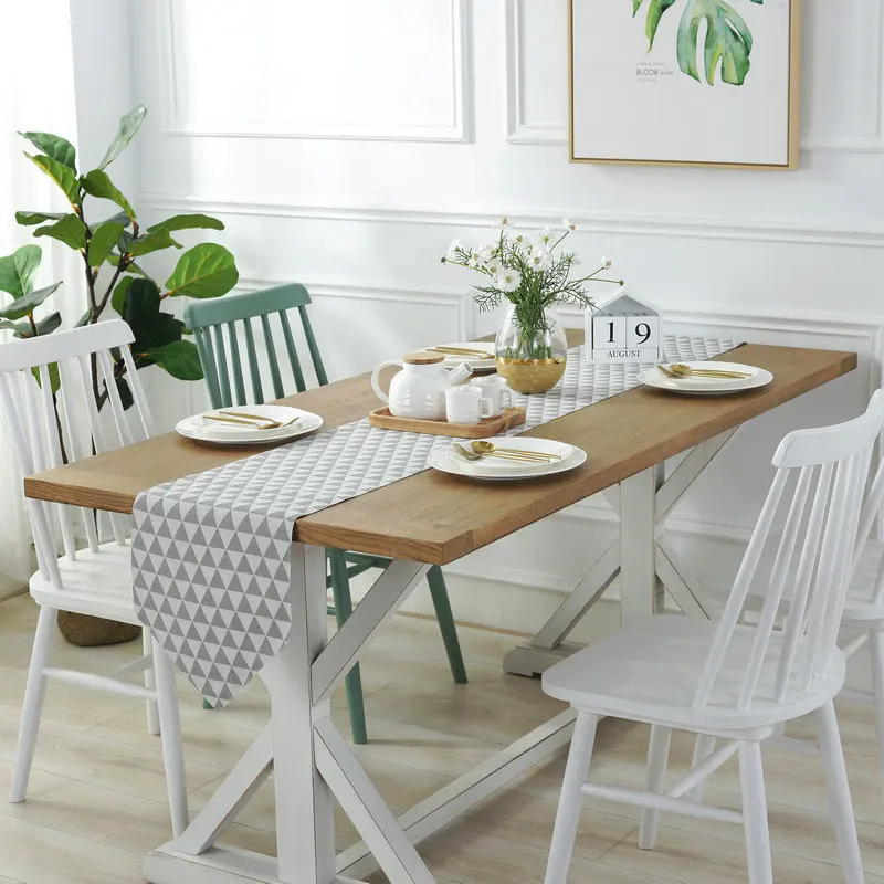 Высококачественный простой современный ветровой стол флаг для западного стола