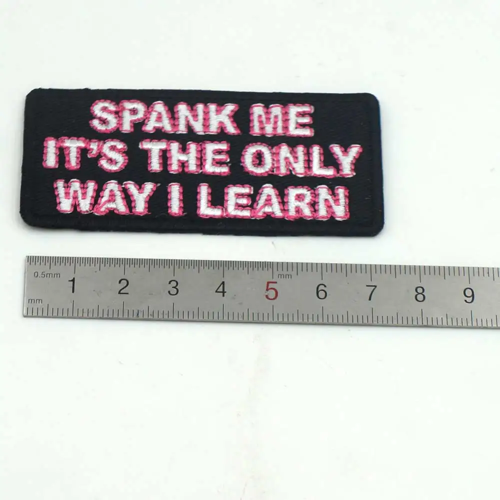 name patch 35 Именные Бирки вышитая аппликация, этикетка для шитья панк байкерские нашивки наклейки для одежды аксессуары для одежды значок - Цвет: name patch 35