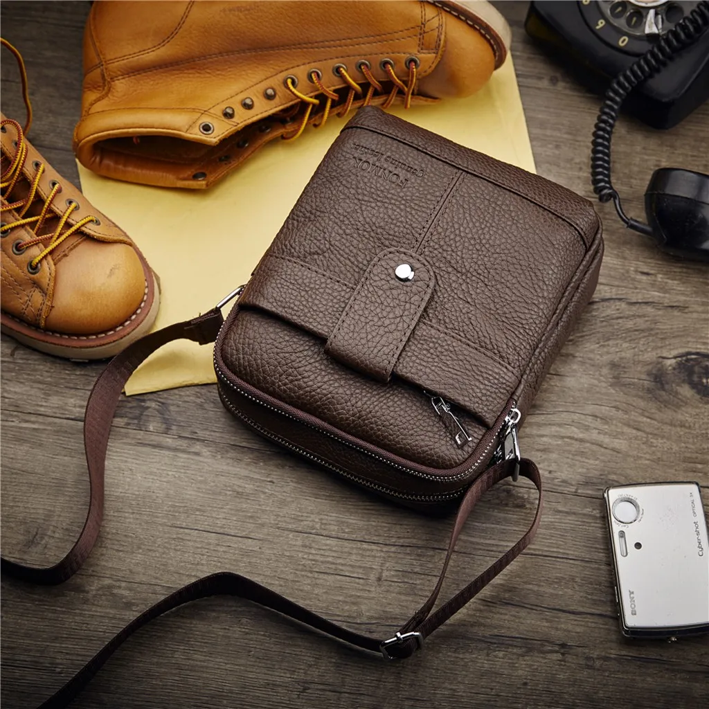 Кожаная сумка сумки через плечо для мужчин сумка-мессенджер мужские кожаные на