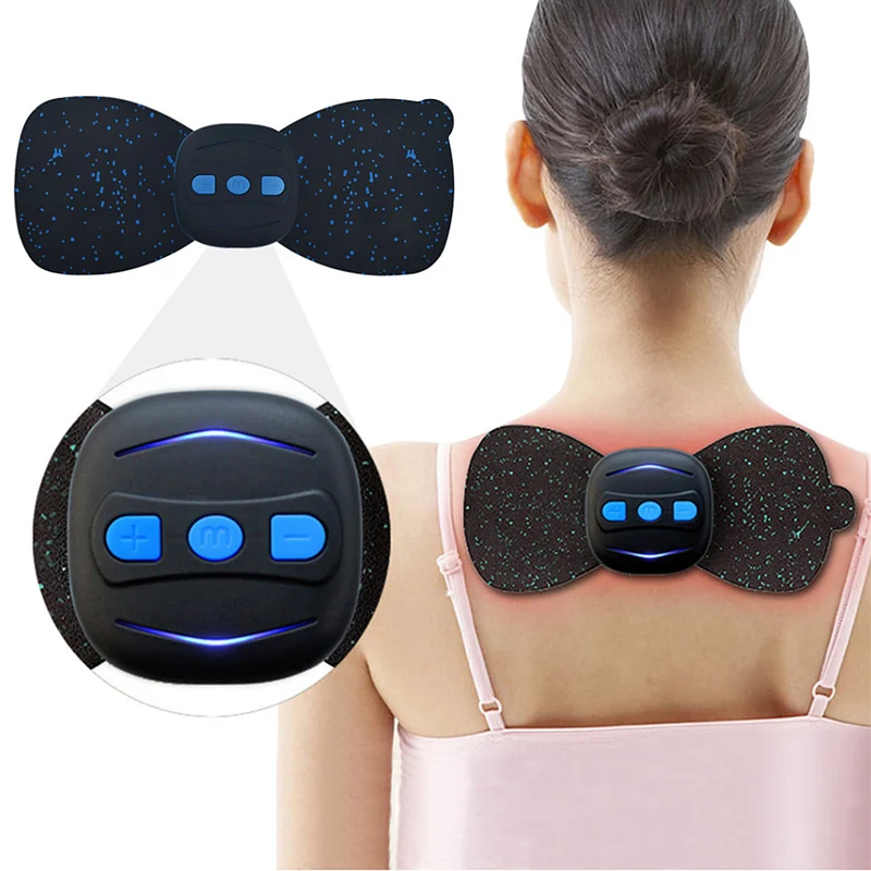 Массаж тела патч для похудения зарядка Мини Портативный Шеи стикер шейного