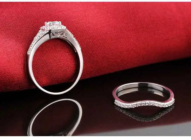 Moonso пара роскошные оригинальные кольца из стерлингового серебра 925 для женщин