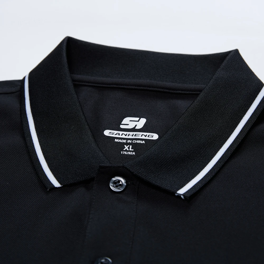 Брендовая новая стильная мужская рубашка-поло SANHENG Повседневная с коротким