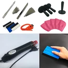 Автомобильный виниловый набор инструментов для обертывания скребок с фетровым резаком бритва Набор инструментов для установки автомобиля обмотка пинг окна оттенок автостайлинг