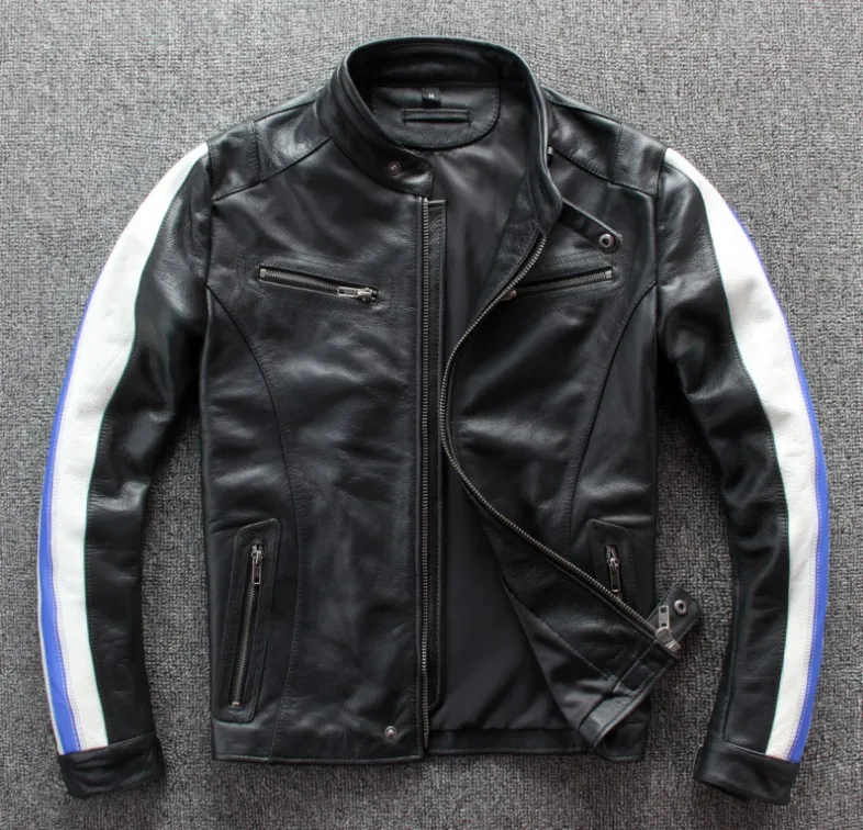 Новая мотоциклетная куртка из натуральной кожи гоночная chaqueta moto jaqueta Moto одежда