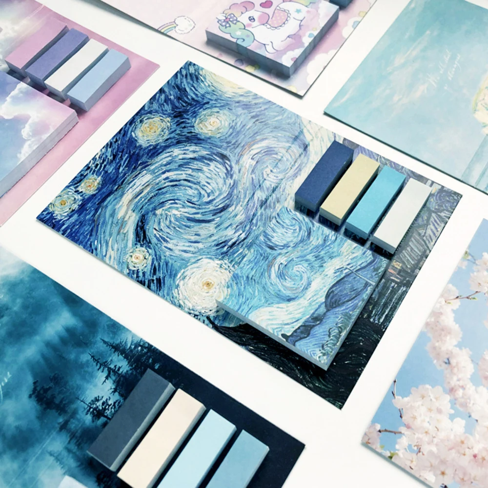 

325 листов креативного искусства Единорог N-Time Липкие заметки комбинации портативный блокнот планировщик наклейки канцелярские товары для ш...