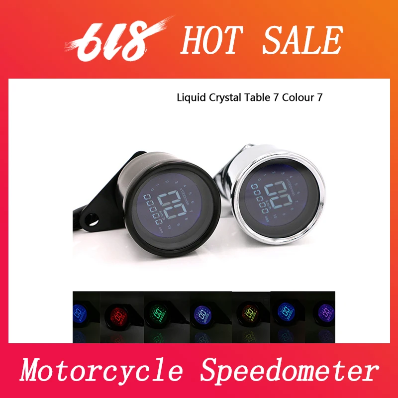 Универсальный цифровой мотоцикл спидометр для мотоцикла в стиле ретро