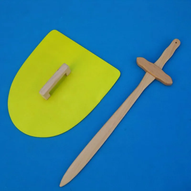 Щит и 60 см меч твердой деревянной палочкой игрушечный нож реквизит для косплея