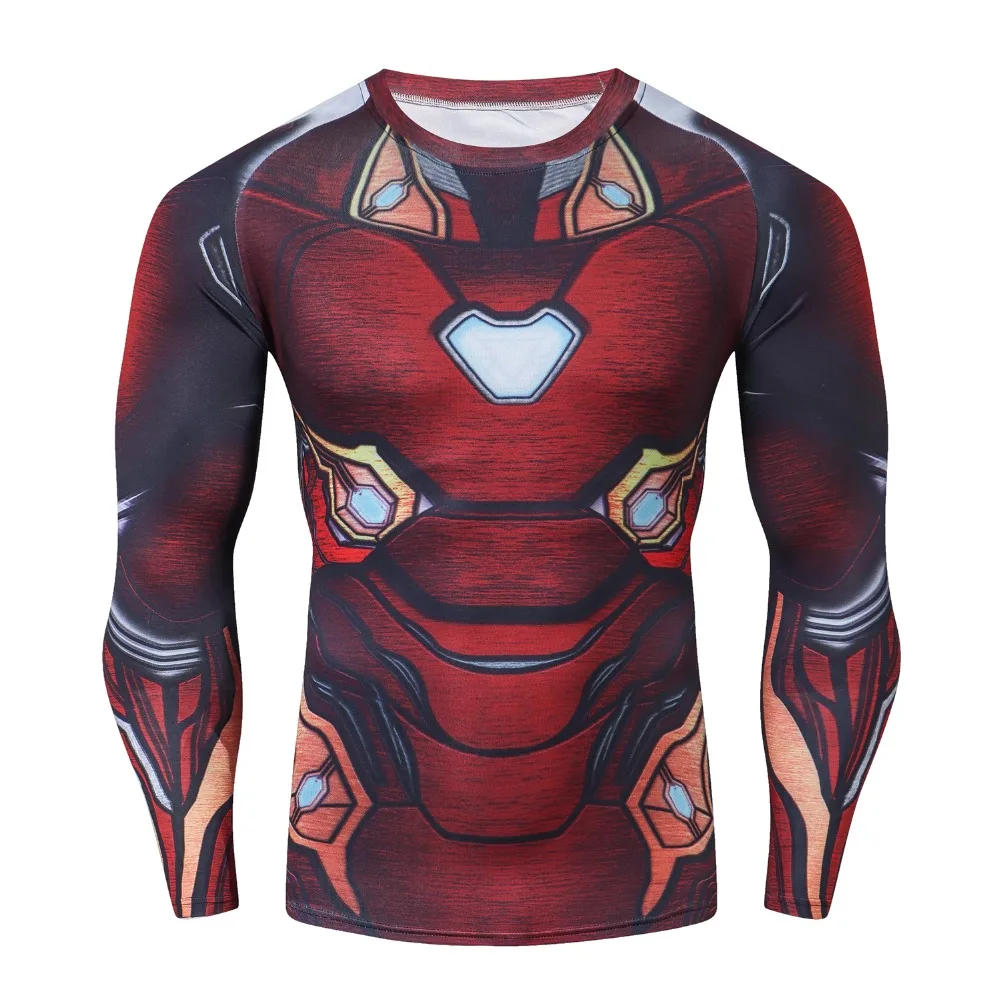 Новая футболка Мстители бесконечности войны для мужчин с 3D принтом Железный