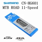 Цепь SHIMANO SLX XT HG601, M7000, R7000, 11S, для горного велосипеда, шоссейного велосипеда, 105, CN-HG601, M7000