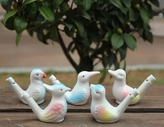 200pcs wholesale dropship new arrival water bird whistle clay ceramic Glazed whistle-peacock Birds | Дом и сад