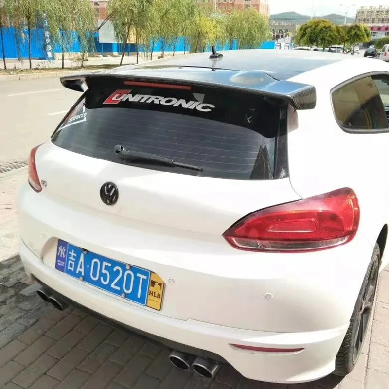 

Для Volkswagen VW Scirocco 2010 ~ 2014 Высокое качество карбоновый спойлер задний спойлер на крыло, крышу багажник губа крышка багажника стайлинга автомобилей
