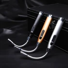 Новинка, вращающаяся на 360 градусов длинная металлическая кухонная ветрозащитная газовая Бутановая Зажигалка, бытовая Зажигалка для сигарет, свечей, барбекю