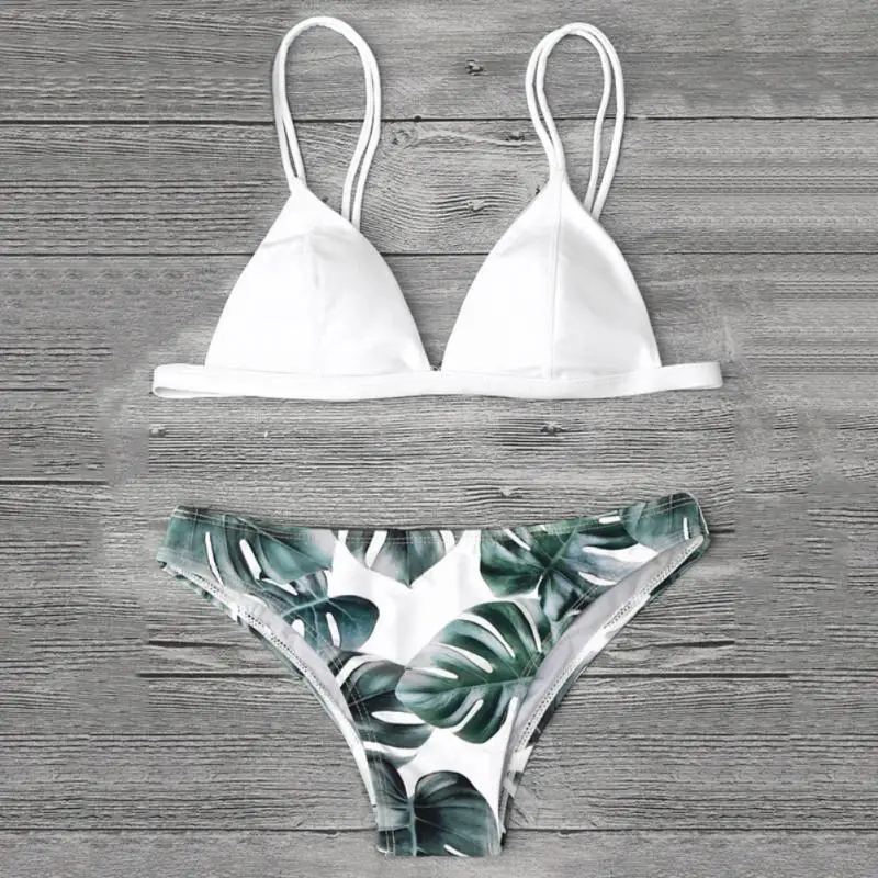 2 шт. сексуальные женские купальники бюстгальтер комплект бикини с пуш ап пляжный