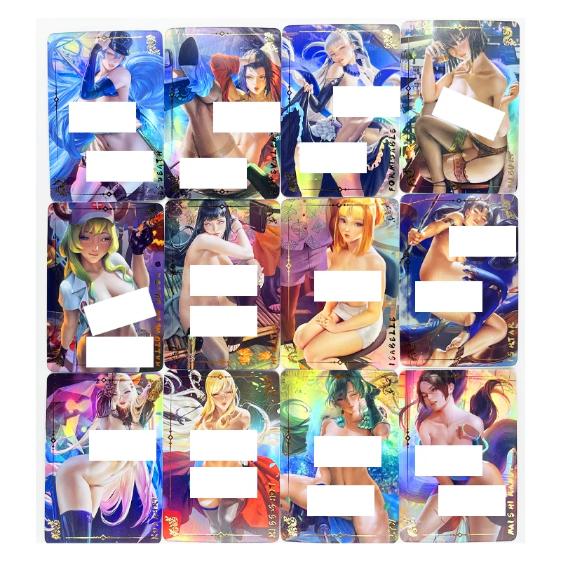 Скидка 55 шт./компл. ACG сексуальная обнаженная № 1 Судьба Сабер кочоу шинобу Аниме богиня Игрушки Хобби Коллекционные Предметы игровая коллекция кар...