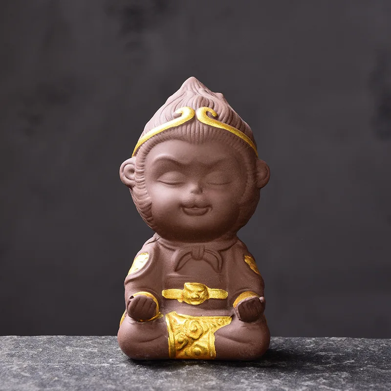 Zisha чай для домашних животных набор аксессуаров Qitian Dasheng Sun Wukong креативная Золотая