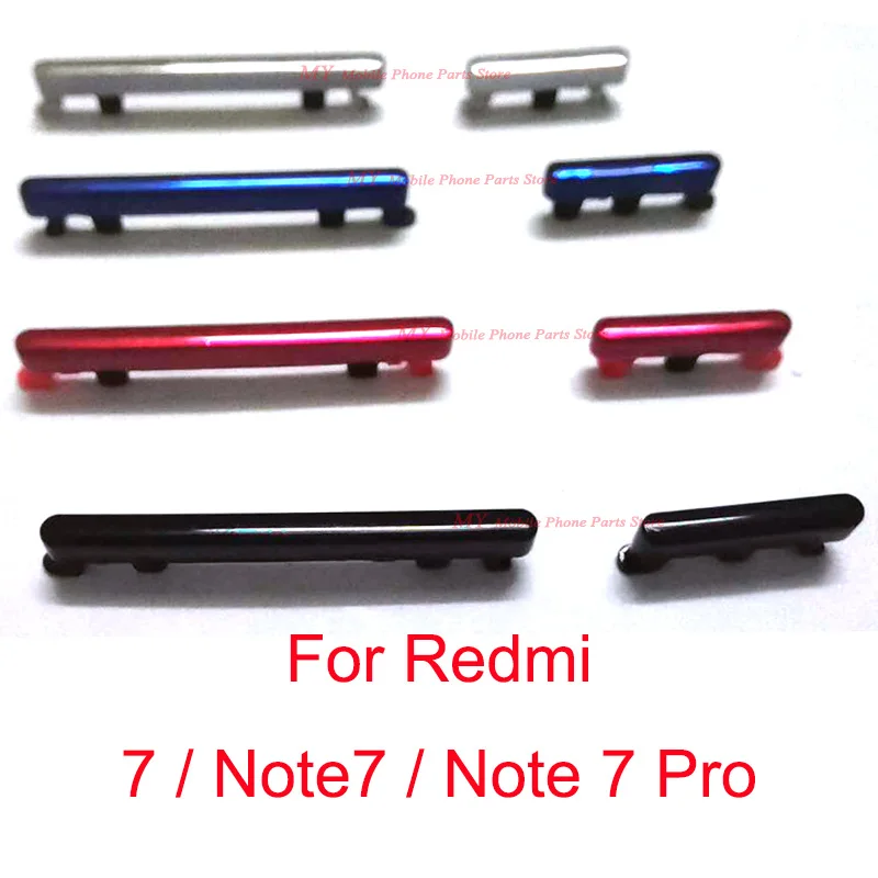 1 комплект для Xiaomi Redmi 7 Note Pro 7pro Кнопка питания и регулировки громкости Боковая