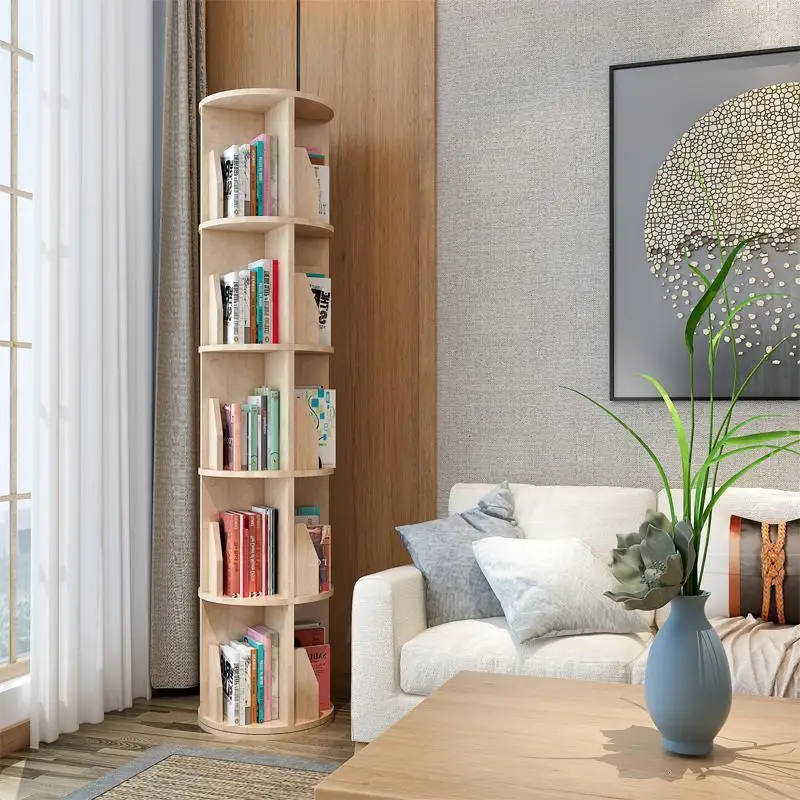 Витрина лестница потертая винтажная книжная полка деревянная вращающаяся