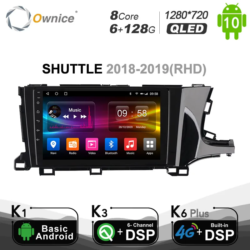 

6+128G Ownice 2din Android 10.0 Octa Core GPS Navi For Honda SHUTTLE 2018 2019 4G LTE DSP SPDIF Car Radio Player 1280*720 BT 5.0