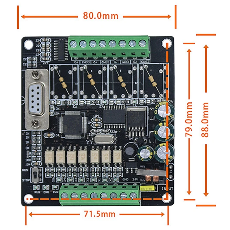 PLC Industrial Control Board FX1N-10MT Controller Programmable Module | Motor