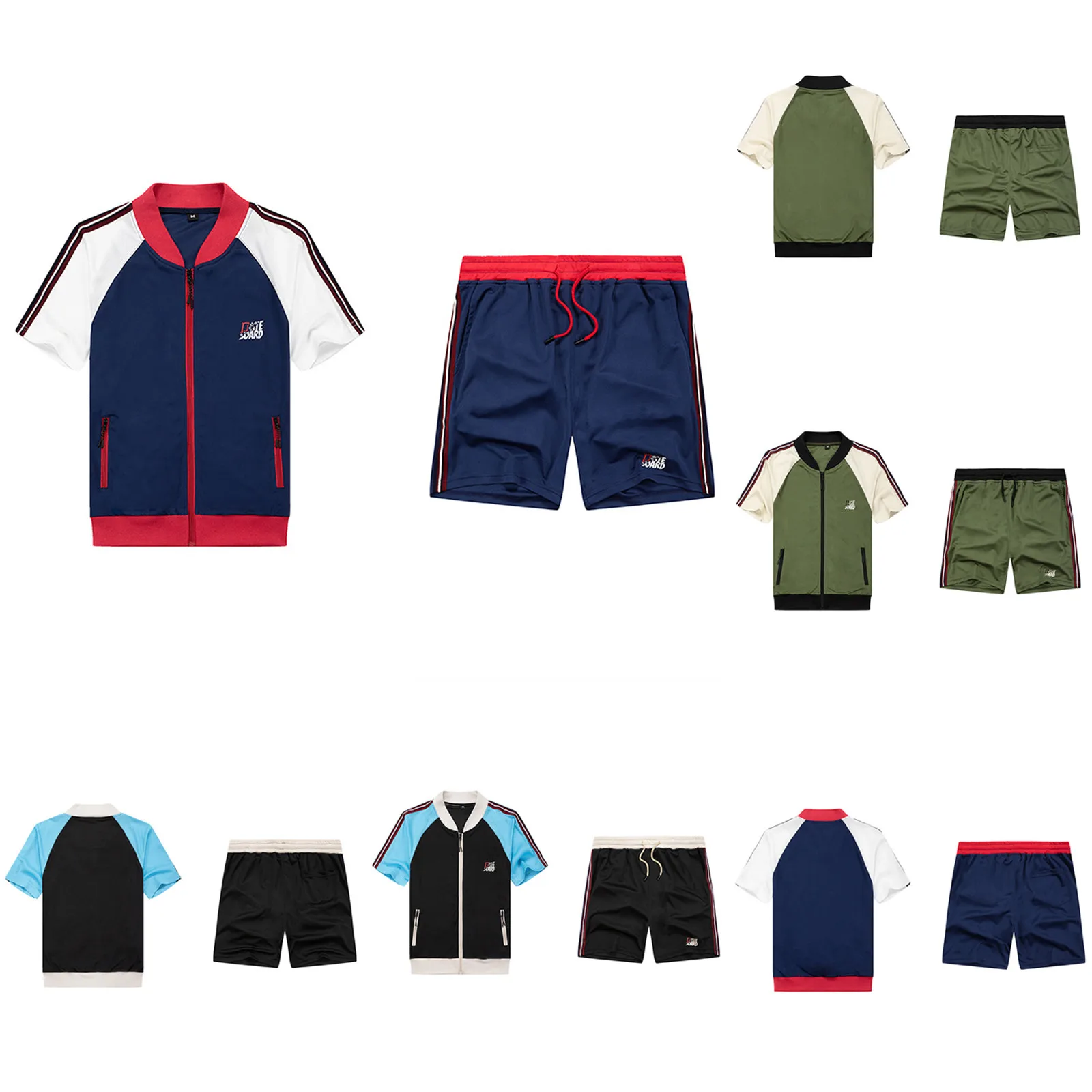 

Костюм спортивный мужской из двух предметов, повседневный комплект для уличного спорта, в стиле пэчворк, уличные спортивные брюки, # G30, на ле...