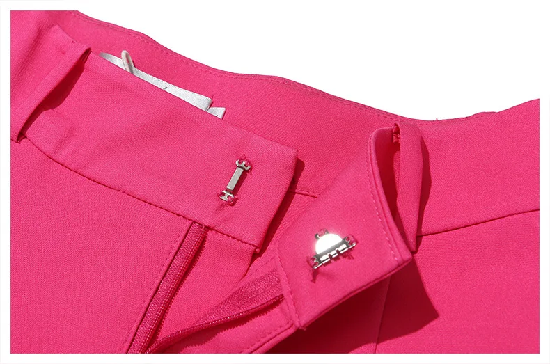 DEAT Women Rose Red Brief Temperament Wide Leg Shorts New High Waist Loose Fit Trousers Fashion Tide Spring Summer 2020 1T663 | Женская