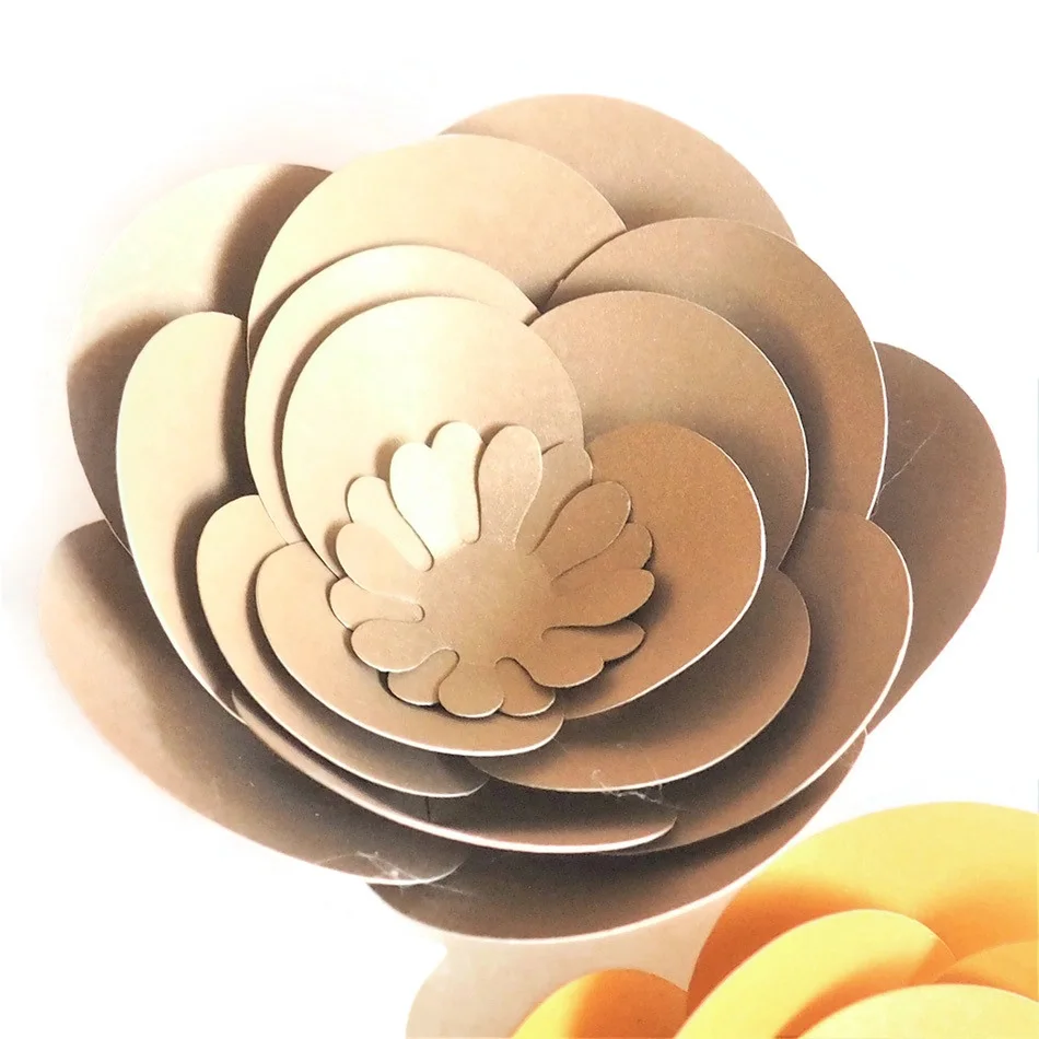 Набор бумажных цветов и листьев ручной работы Декорации для свадебных торжеств