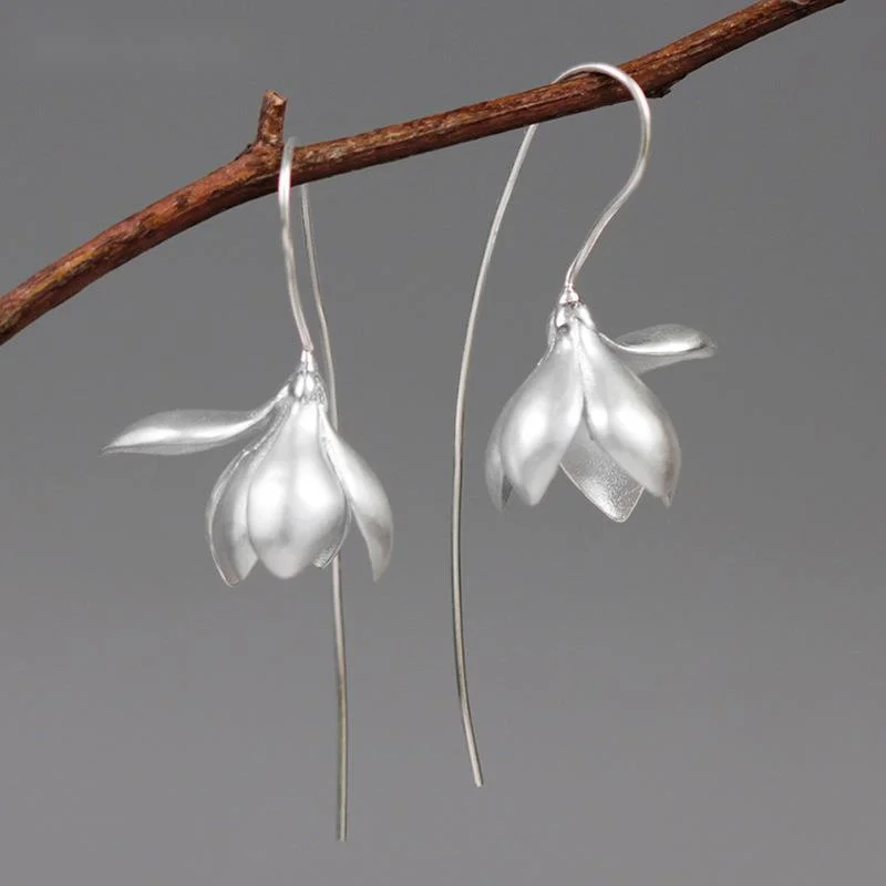 

Серьги-подвески женские из серебра 925 пробы