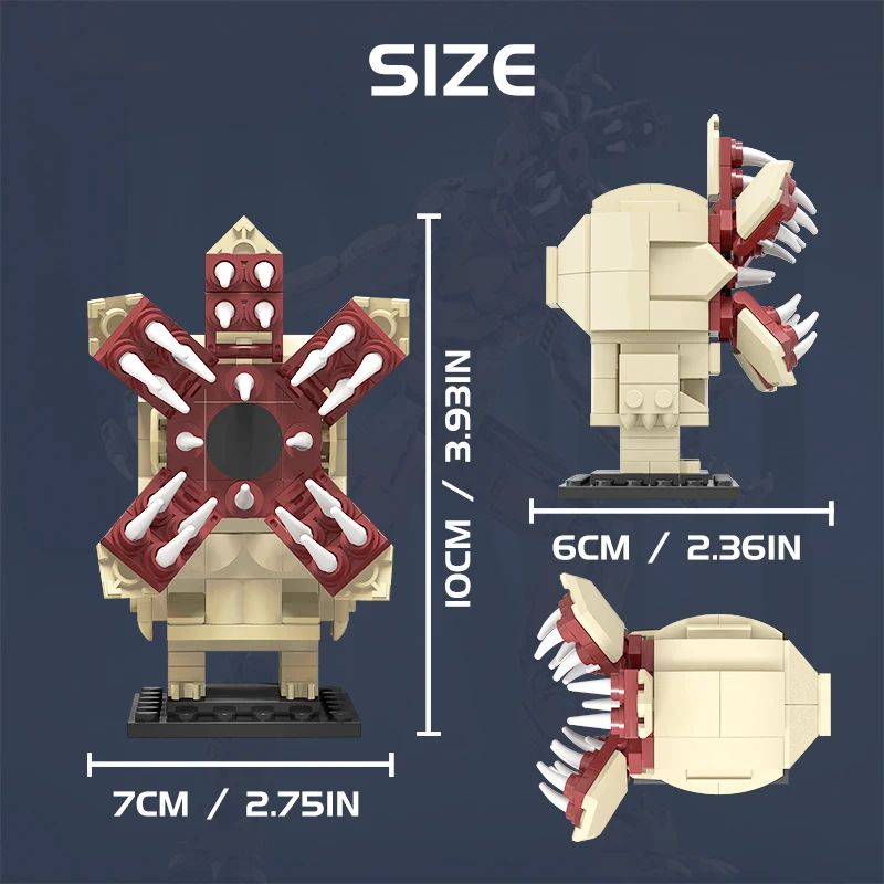 Набор строительных блоков MOC серии монстр Demogorgon Brickheadzss игрушки для детей с