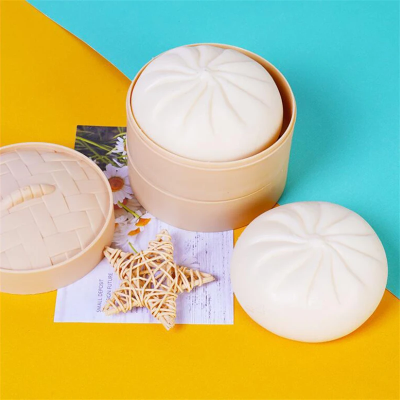 

Simulation Decompression Steamed Buns Vent, Squeeze Music, Slow Rebound, Barbecued Pork Buns , Fake Pasta Spoof Xiaolongbao Toys