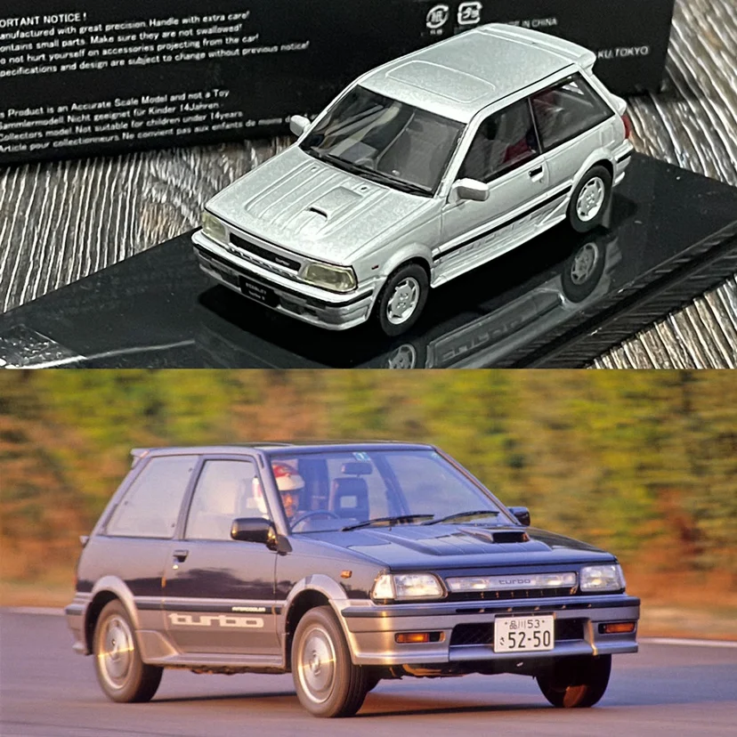 

KYOSHO 1:43 Toyota 1986 Starlet Turbo S EP71 Collector Edition Metal Diecast Model Vintage Car Toy Gift