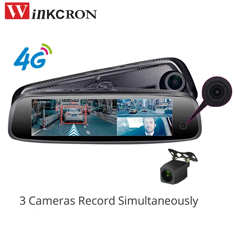 

8.0 inch 4G Car Reraview Mirror 3 Camera DVR Android 5.1 ADAS GPS Navigation FHD 1080P Dash Cam DVR Video Recorder 2GB+32GB ROM