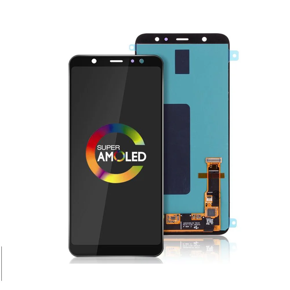 AMOLED Display For Samsung Galaxy A6 Plus Touch Screen Digitizer LCD A605F A605FN | Мобильные телефоны и аксессуары