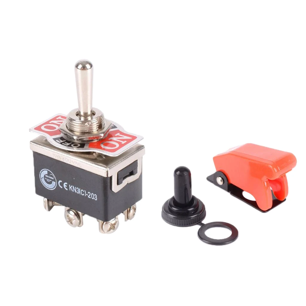 Автомобильный тире Флик тумблер ВКЛ./ВЫКЛ./вкл. DPDT с противоракетной крышкой