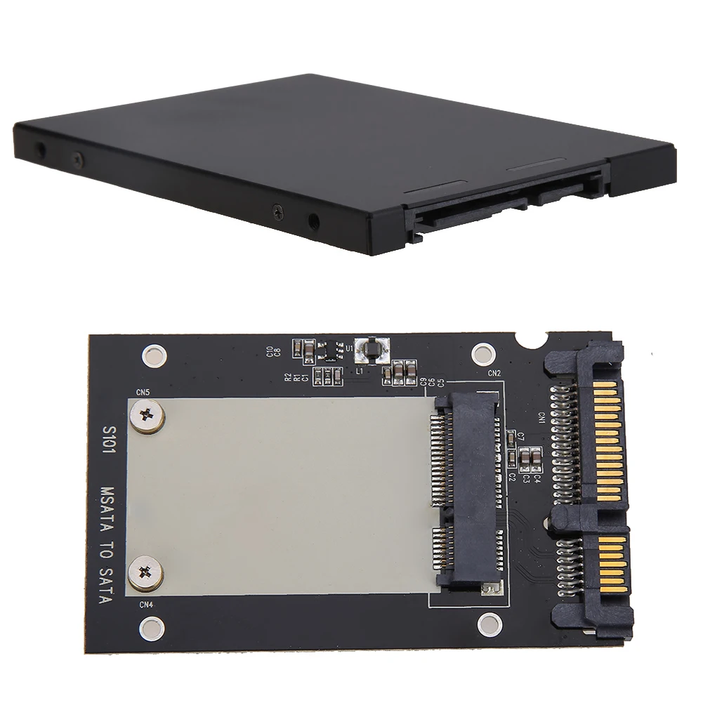 Универсальный mSATA SSD до 2 5 дюйма SATA 22-Pin конвертер адаптера для Windows2000/XP/7/8/10/Vista/Linux Mac