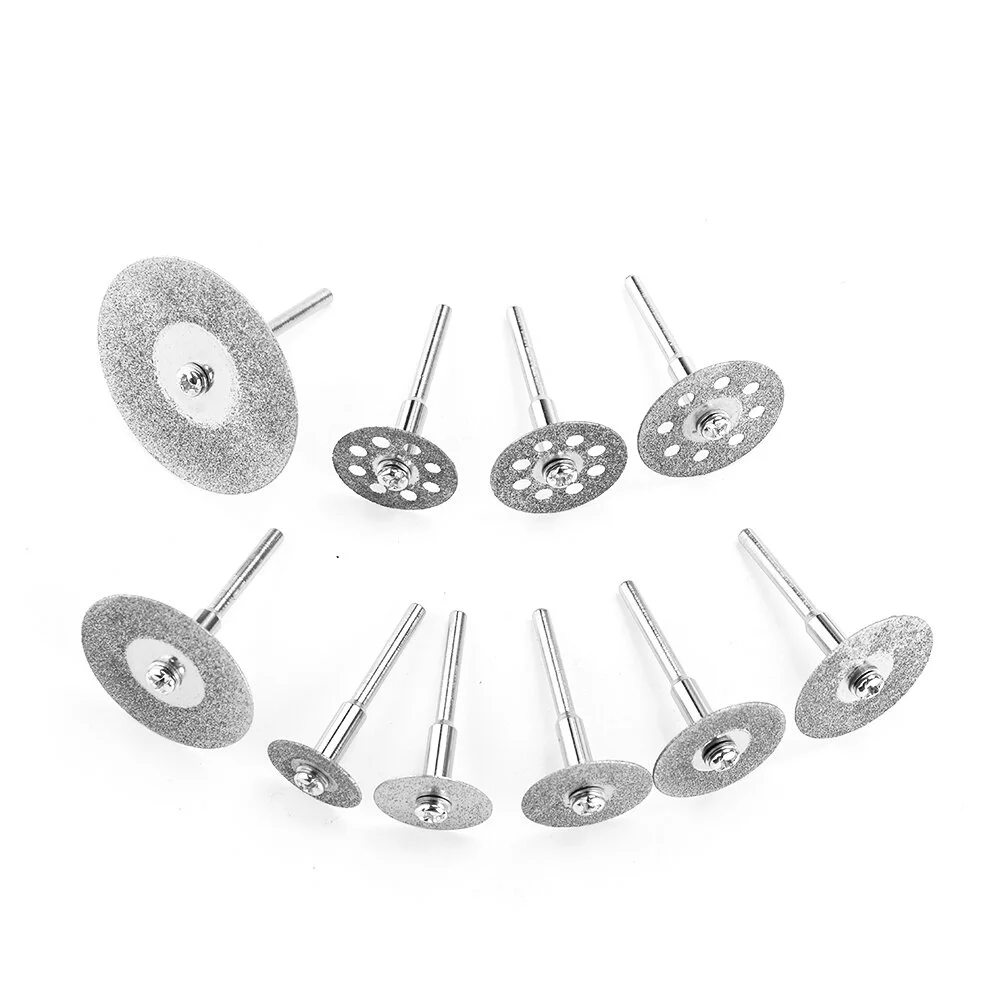 

10pcs Diamond Cutting Discs Cut Off Wheel Set For Dremel Rotary Tool Saw Blade