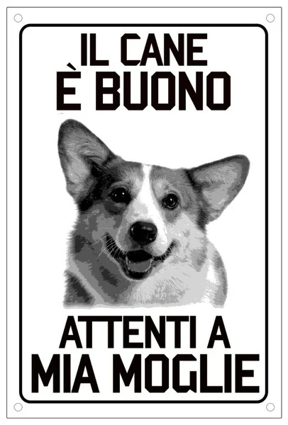 

Vintage Welsh Corgi Dog Metal Tin Sign 8x12 Inch Retro Home Kitchen Outdoor Garden Wall Decor