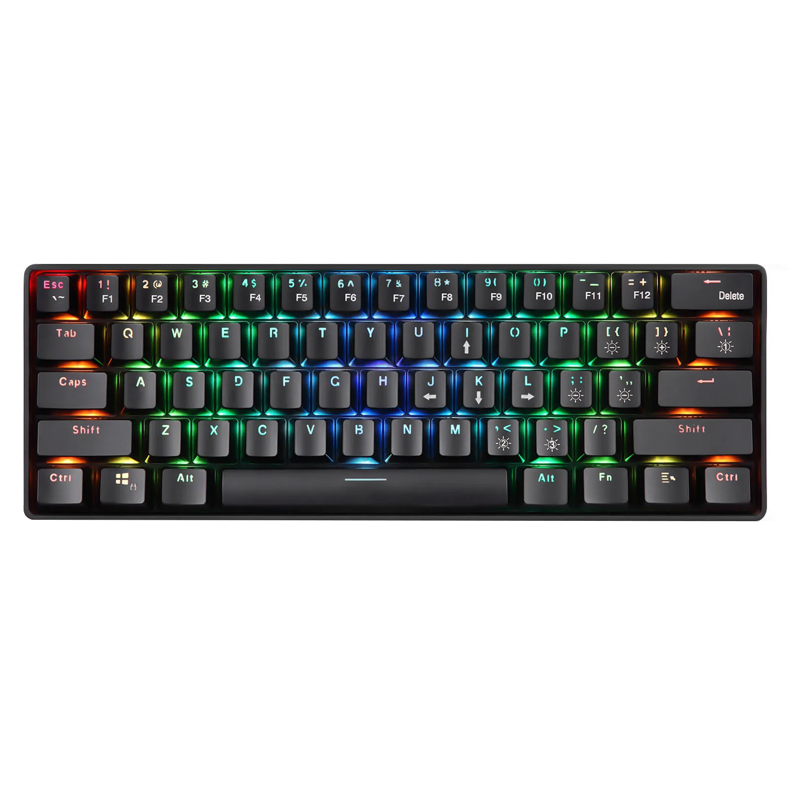 

2021 HIPERDEAL High Quality 2.4G Gaming Mechanical 61Keys Backlit Ergonomic Wireless Solid & Durable keyboard Single Light