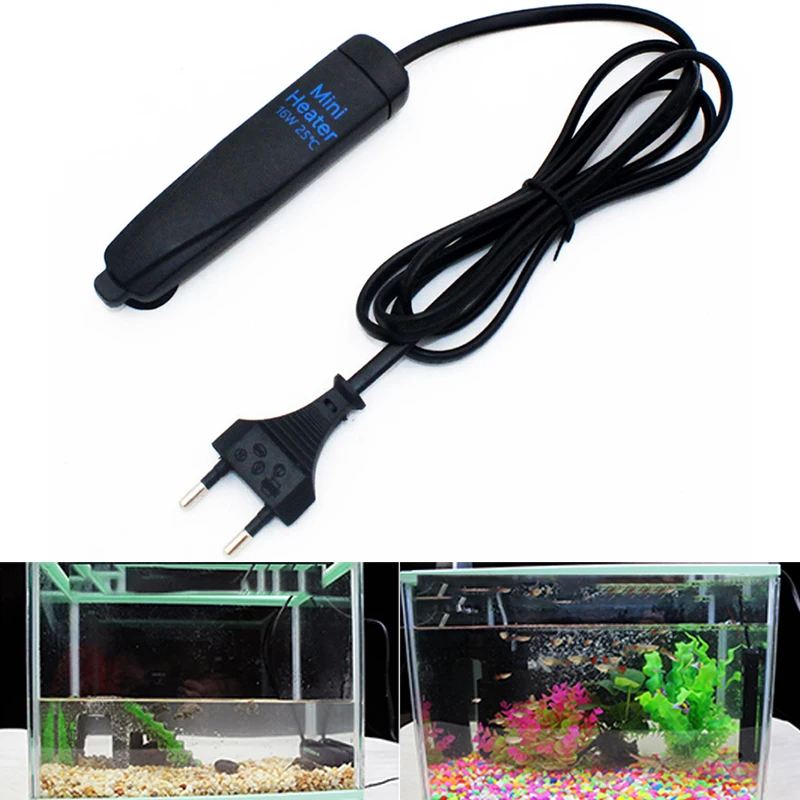 Mini Fish Tank Heater Carbon Fiber Explosion-Proof Universal Professional Turtle Water Thermostat Pet Supplies For Home | Дом и сад