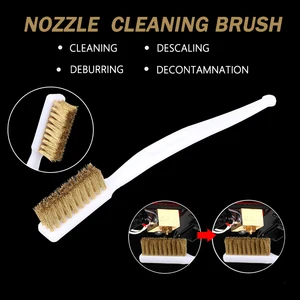 Щетка для чистки сопла 3D-принтера, щетка для удаления загрязнений, зубная щетка из медной проволоки, щетка с горячей кроватью для удаления загрязнений, Аксессуары для 3D, детали