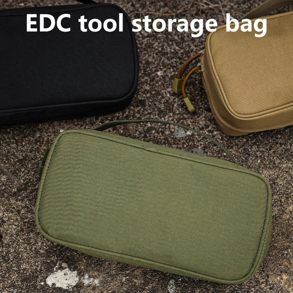 

Outdoor EDC Tool Storage Bag Hunting Survival First Aid Bag Molle Tactical Handbag Camping Hiking Climbing Phones Sundries Pouch